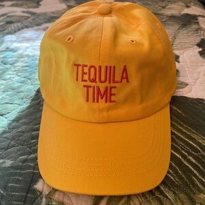 "Tequila Time" Gold/Yellow Adjustable Cotton Baseball Cap